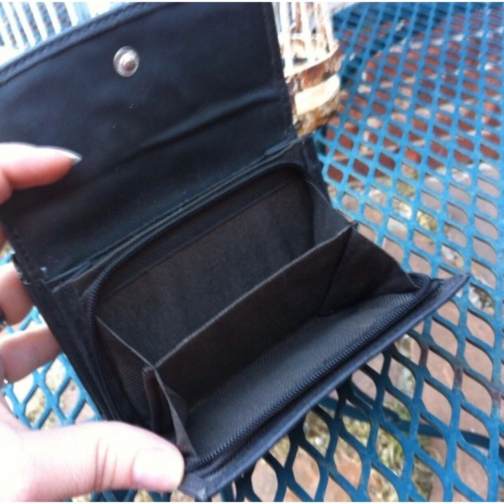 Black Trifold‎ Wallet Card Holder